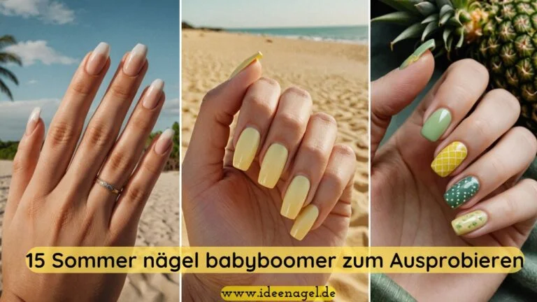 Sommer nägel babyboomer ideen