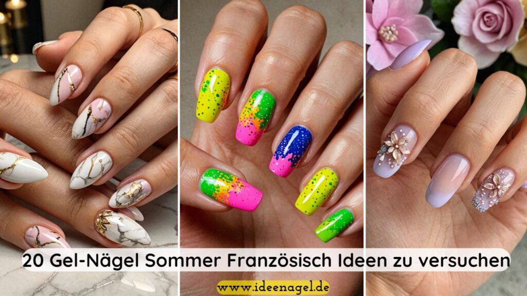 20 Gel-Nägel Sommer Französisch Ideen zu versuchen