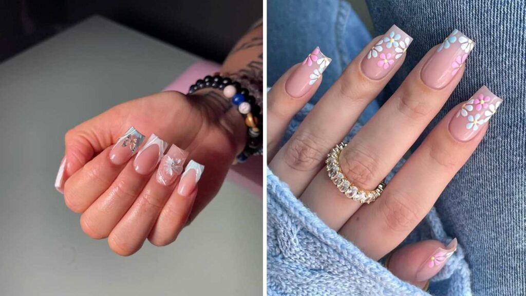 French Nails kurz Ballerina: 15 Stilvolle Ideen für Nägel